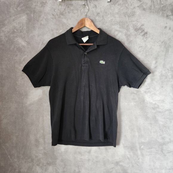 Lacoste Tops - Lacoste Women's Size 5 Black Polo Shirt Made in Peru Classic Fit Stylish Durable